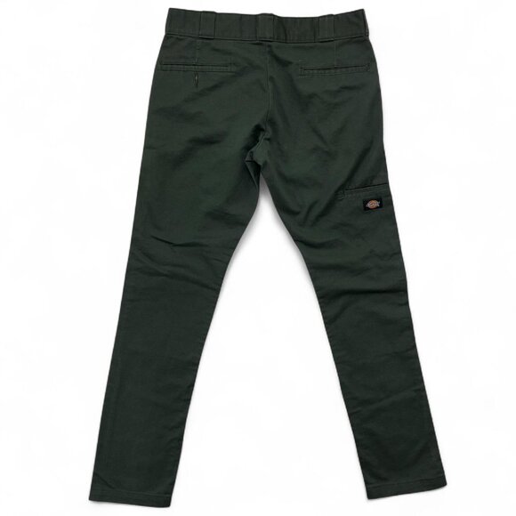 Dickies Skinny Straight Work Pants | Men’s W32xL32 | Green Khaki Streetwear - Picture 2 of 5